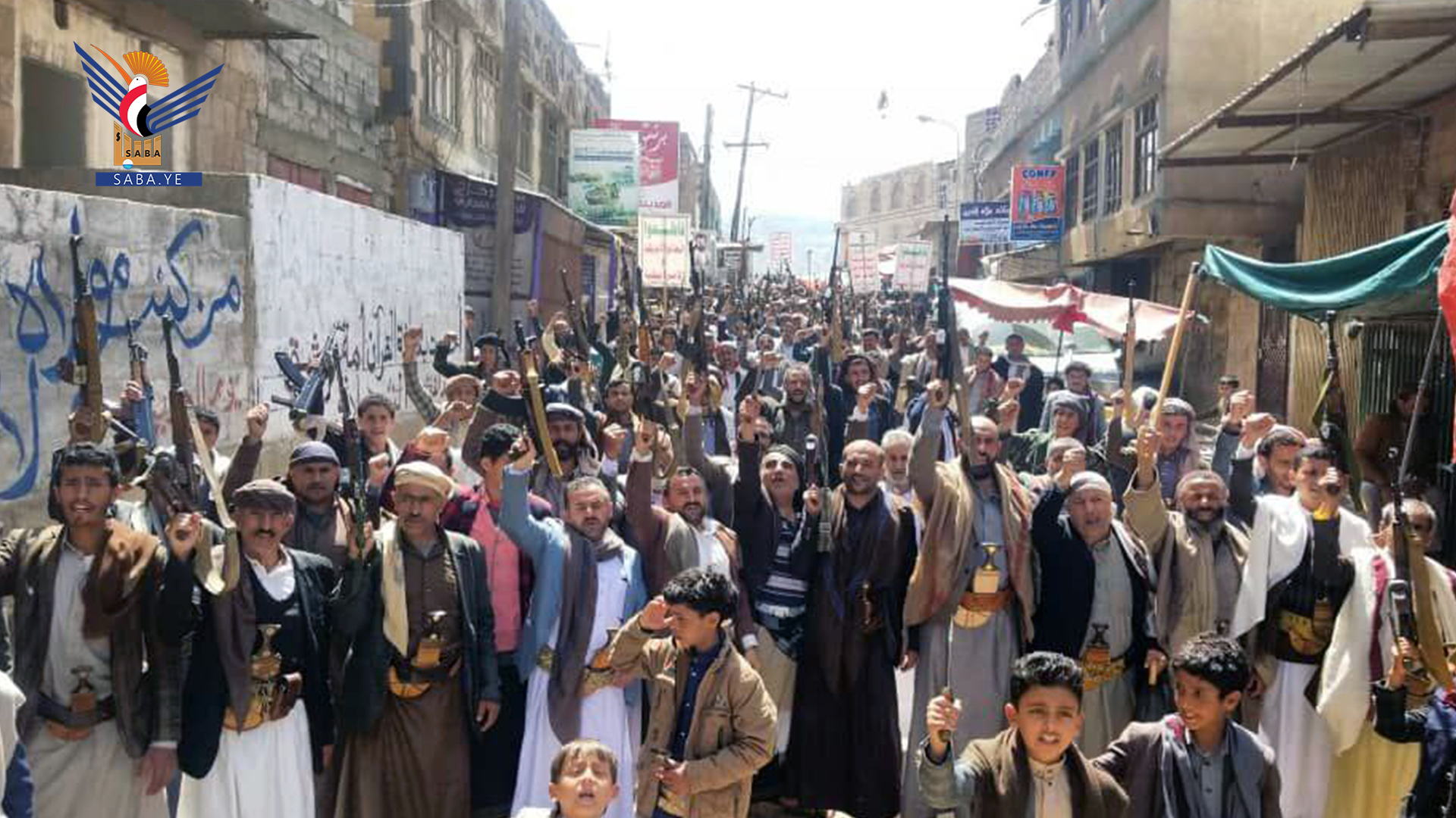 المحويت .. 20 مسيرة حاشدة بعنوان "مع غزة العزة .. تعبئة واستنفار"