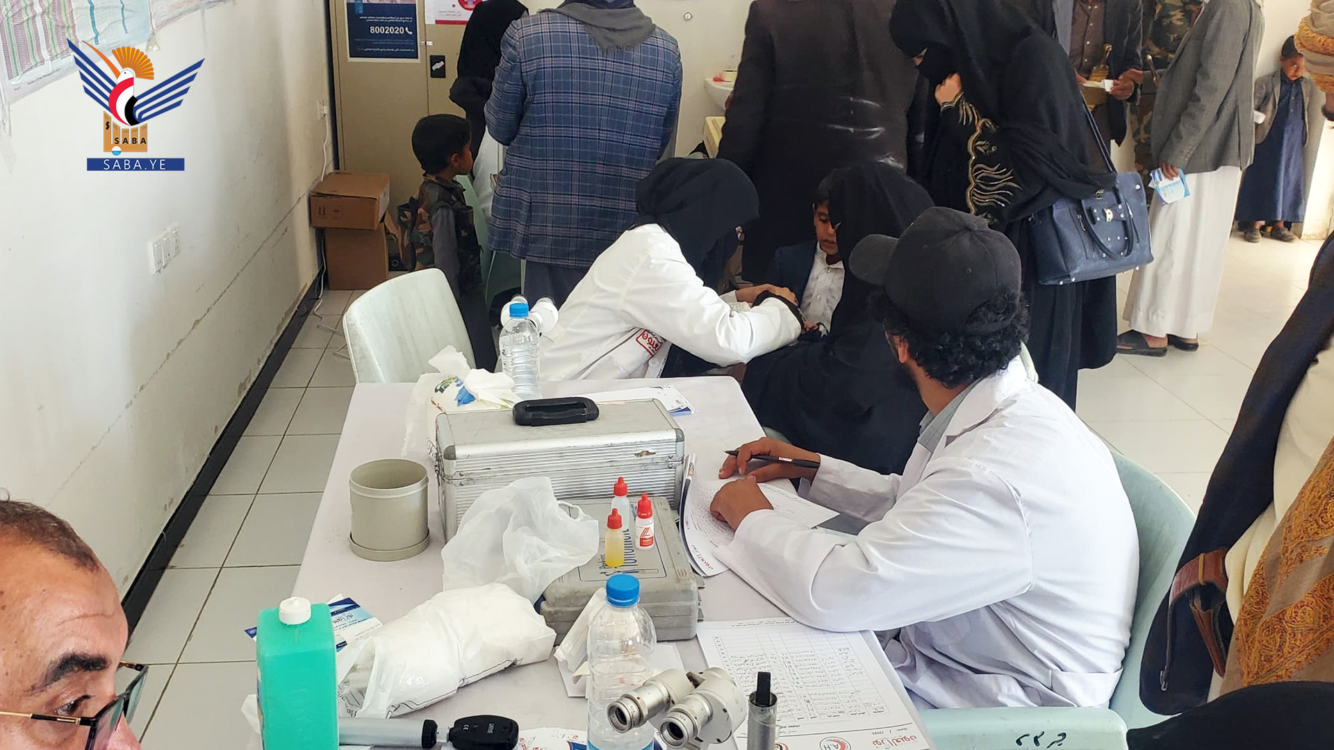 حملة طبية مجانية للعيون بمستشفى عومرة الريفي في أرحب بمحافظة صنعاء