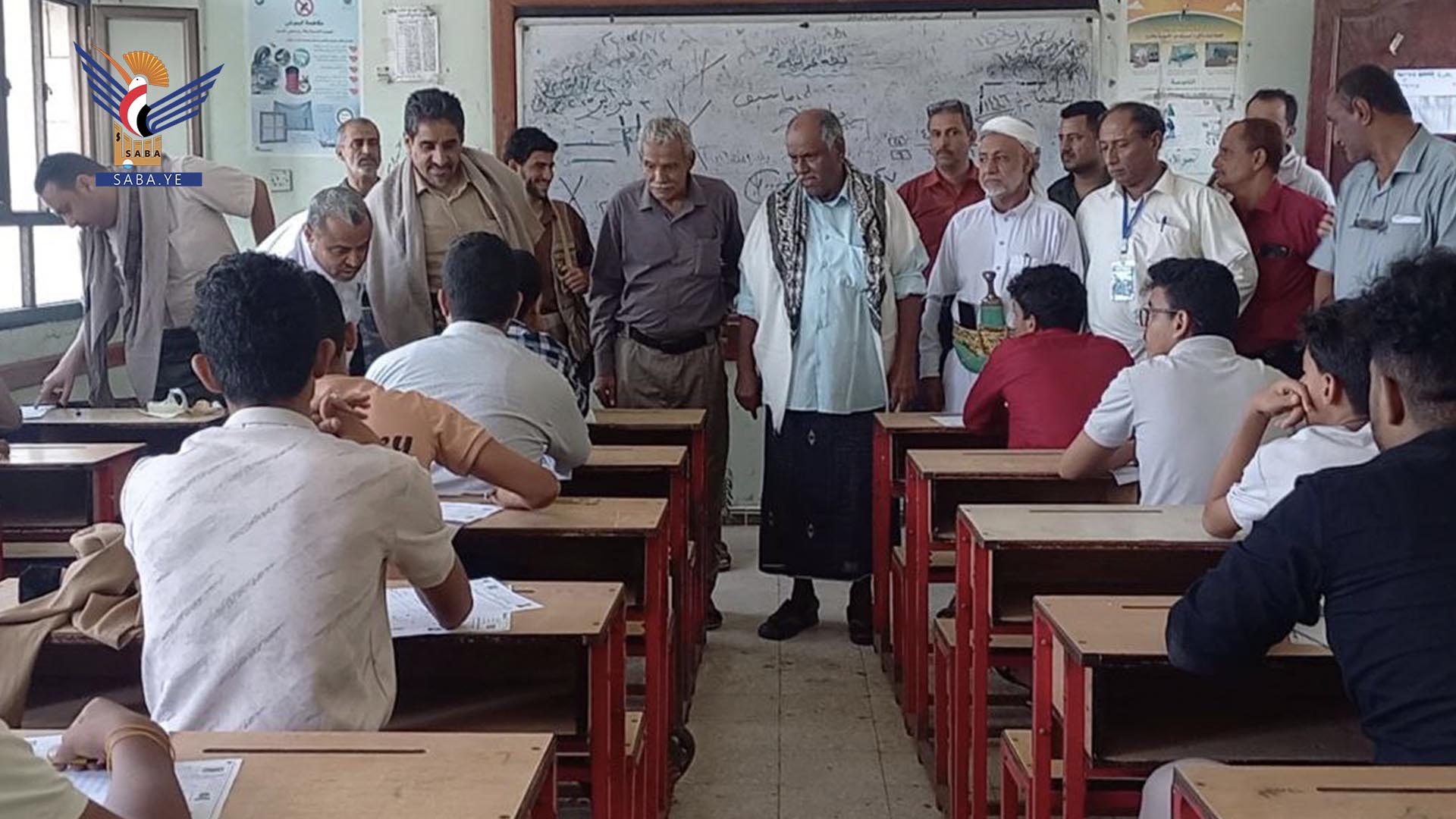 تفقد اختبارات الشهادة الثانوية العامة بمحافظة الحديدة 