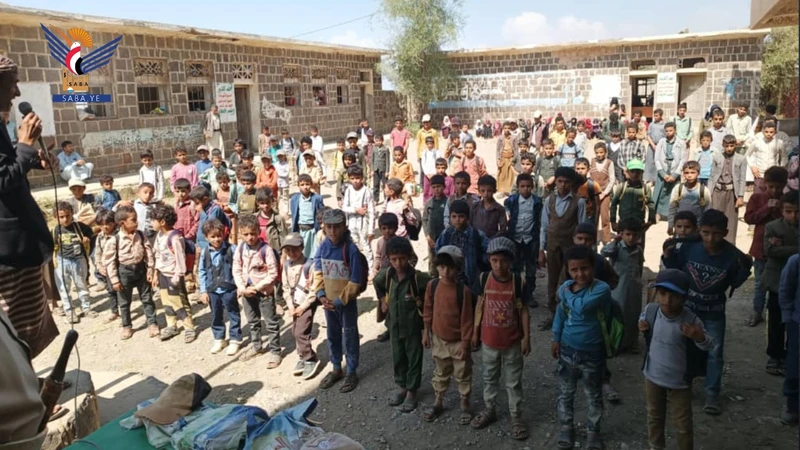 وقفات طلابية بمدارس المحويت وفاءً للشهداء ودعمًا للقضية الفلسطينية