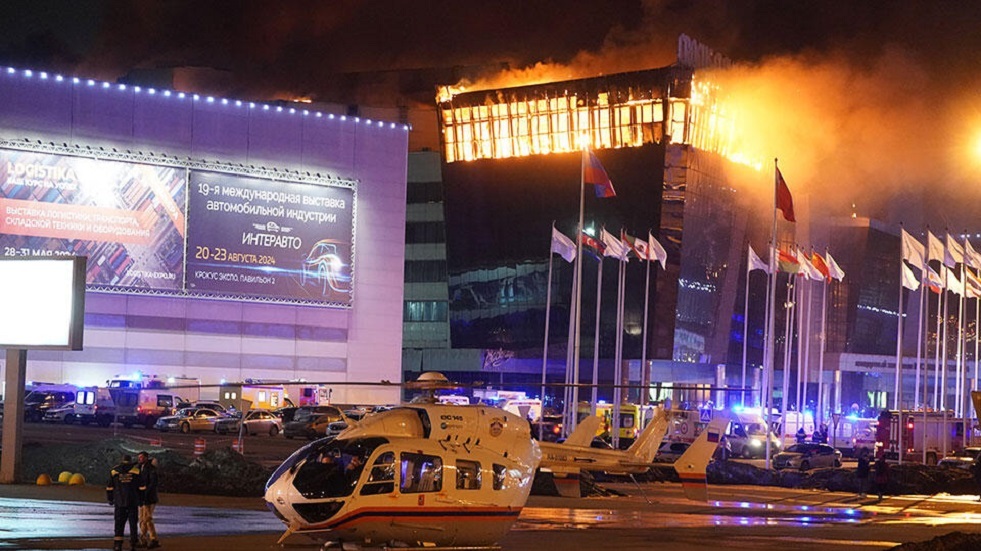 ارتفاع عدد ضحايا هجوم مركز كروكوس التجاري في ضواحي موسكو الى 140 قتيلاً