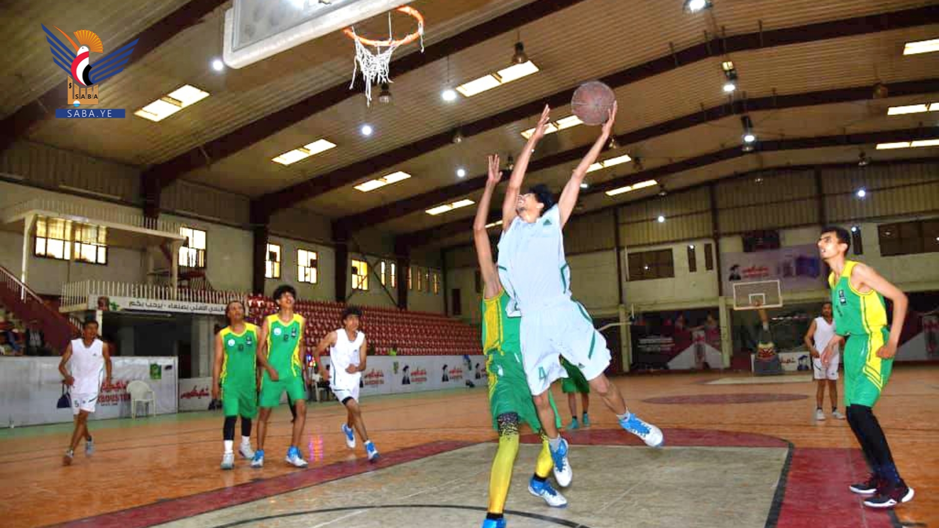  فوز 22 مايو على شباب المحويت في دوري الدرجة الثانية لكرة السلة