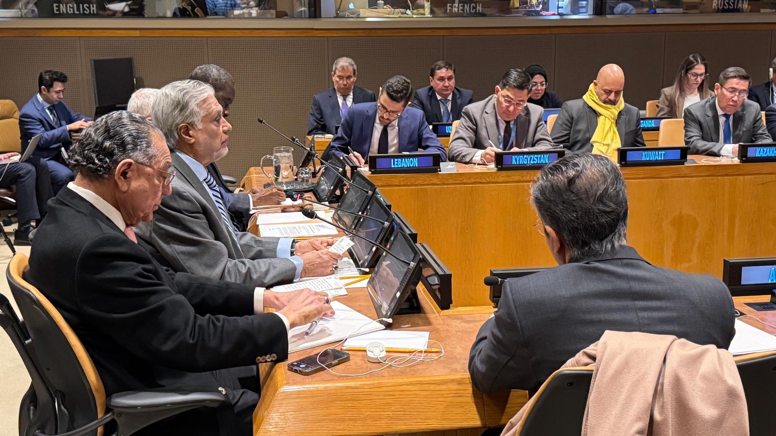 منصور يستعرض مستجدات القضية الفلسطينية خلال اجتماع "المجموعة الإسلامية" في نيويورك