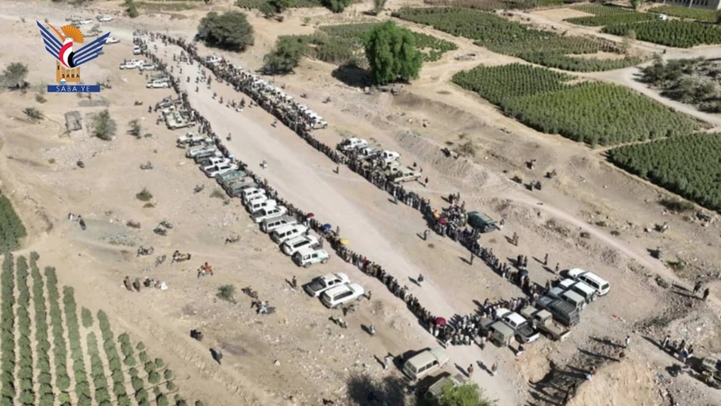 لقاء قبلي مسلح لقبائل مديرية غمر بصعدة وفاءً للشهداء واستمرارًا للتعبئة