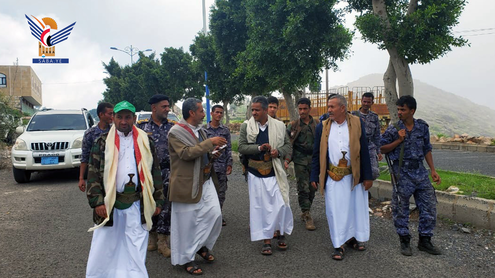 تفقد التجهيزات في ساحة الرسول الأعظم بالمحويت