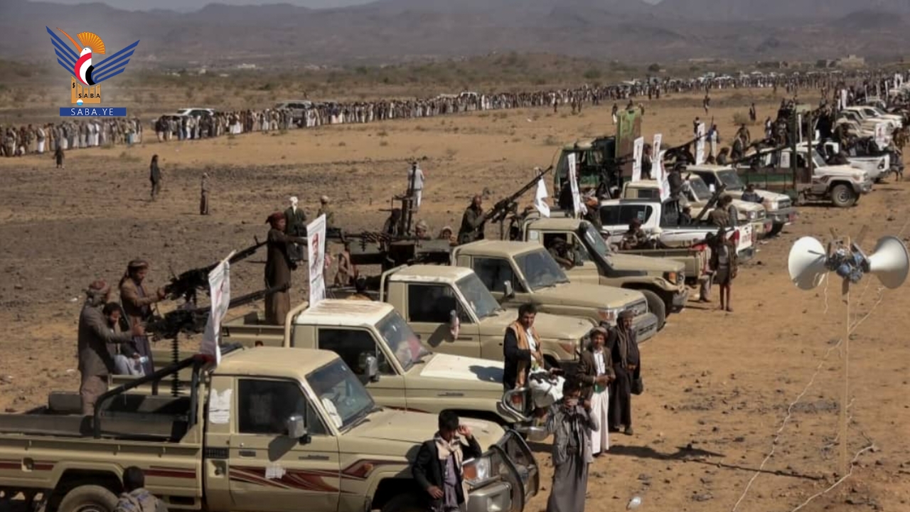 عمران.. لقاء حاشد لقبائل قفلة عذر إعلانا للنفير والجهوزية لمواجهة العدو الصهيوني