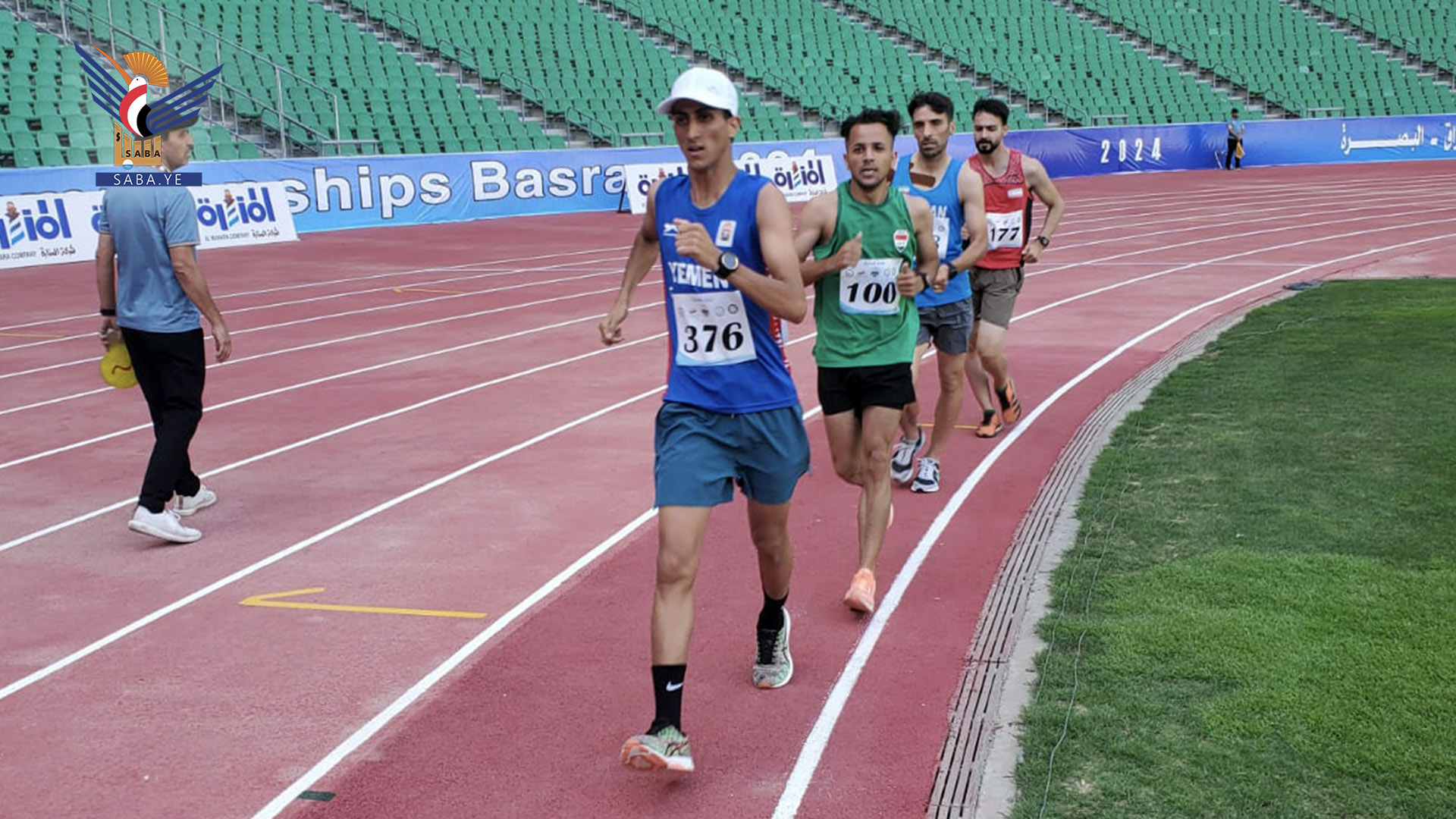 اليمن يخطف فضية عشرة آلاف متر في سباق المشي بالبصرة  