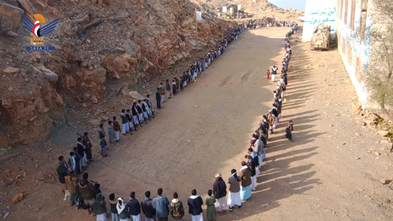 وقفات مسلحة في حجة تأكيدًا للجهوزية لمواجهة الأعداء