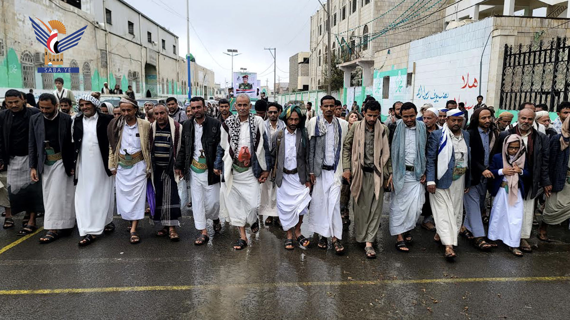 تشييع جثماني الشهيدين عودين والنشري في محافظة حجة 