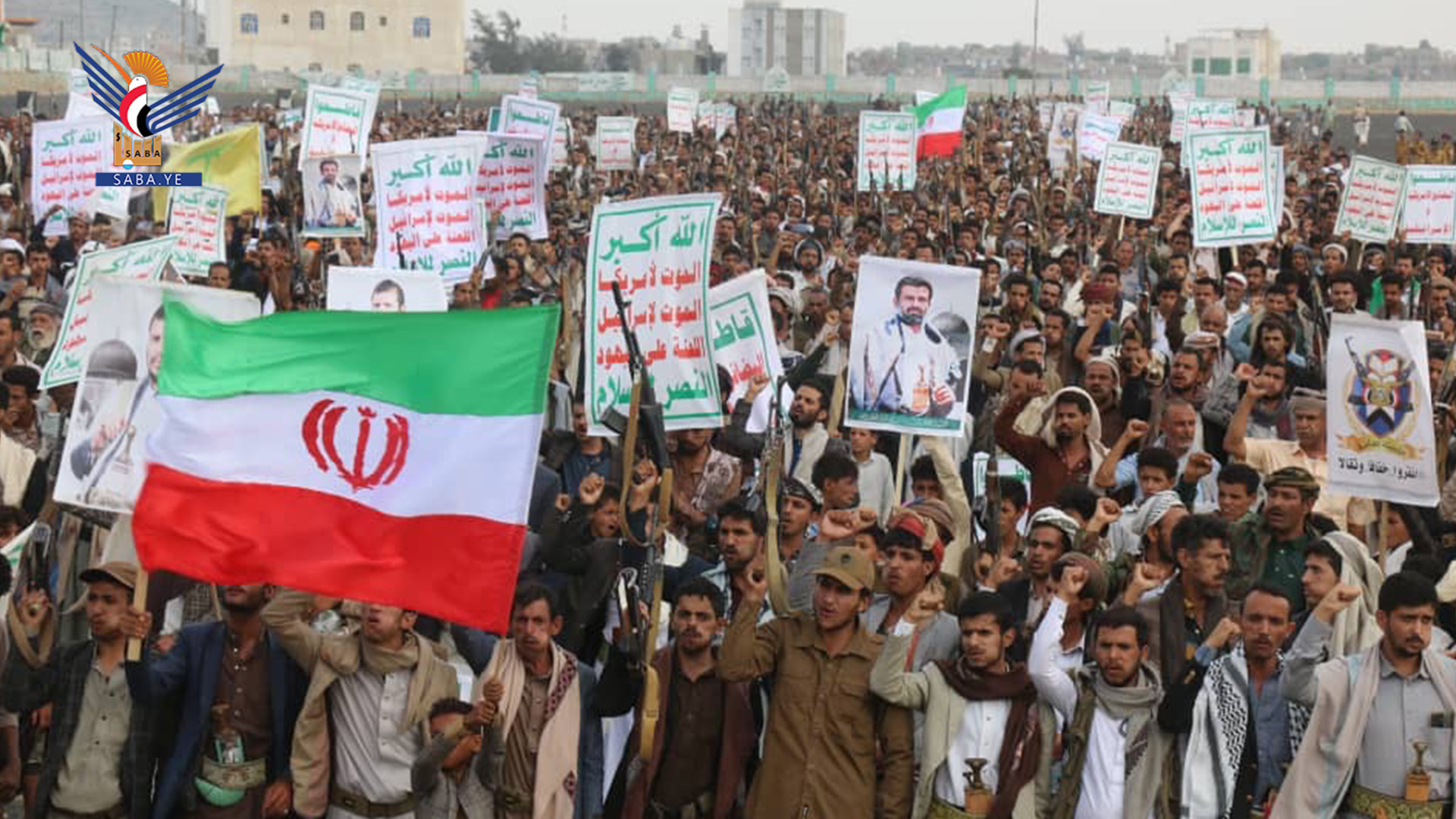 أبناء تعز يحتشدون في 57 مسيرة تأكيدا على الثبات مع غزة ومباركة بانتصار إيران