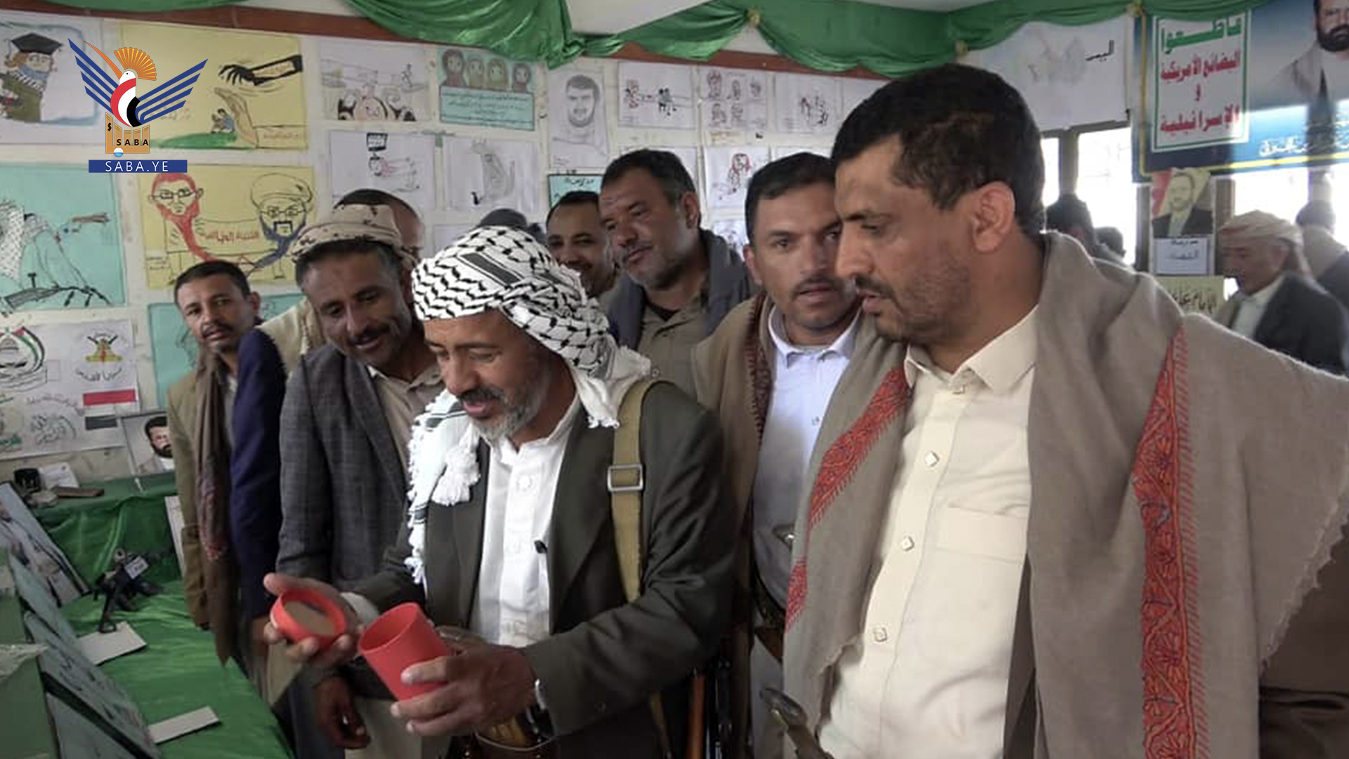 ​وكيل محافظة صنعاء يفتتح معرضاً بمديرية جحانة ضمن حملة نصرة الأقصى