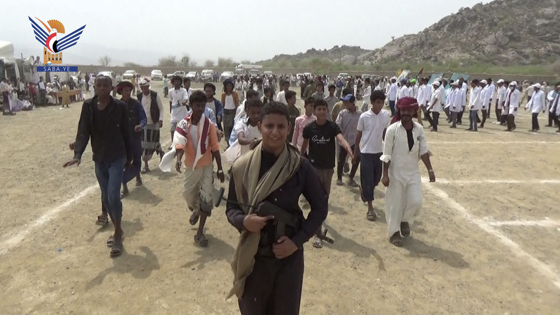 عرضان لخريجي الدورات العسكرية بمديريتي بني قيس ووضرة في حجة