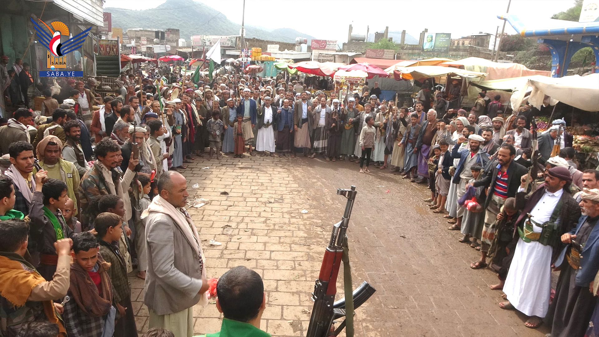 مسيرات حاشدة في أكثر من 50 ساحة بمحافظة صنعاء ثباتا مع غزة