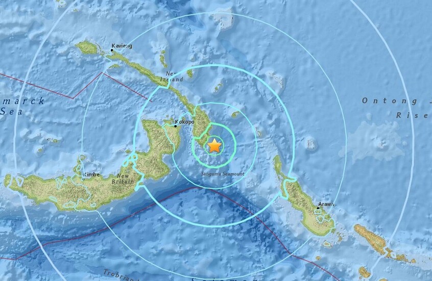 زلزال بقوة 6.7 درجة يضرب إقليم بابوا بإندونيسيا