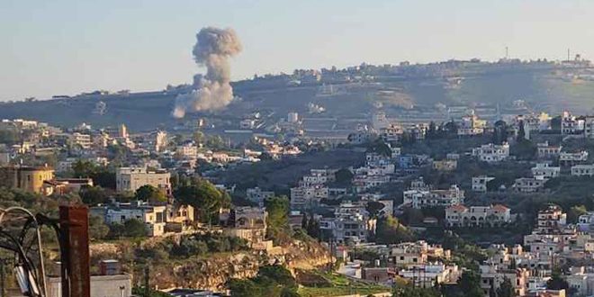 استشهاد مواطن لبناني بغارة لطيران العدو الإسرائيلي