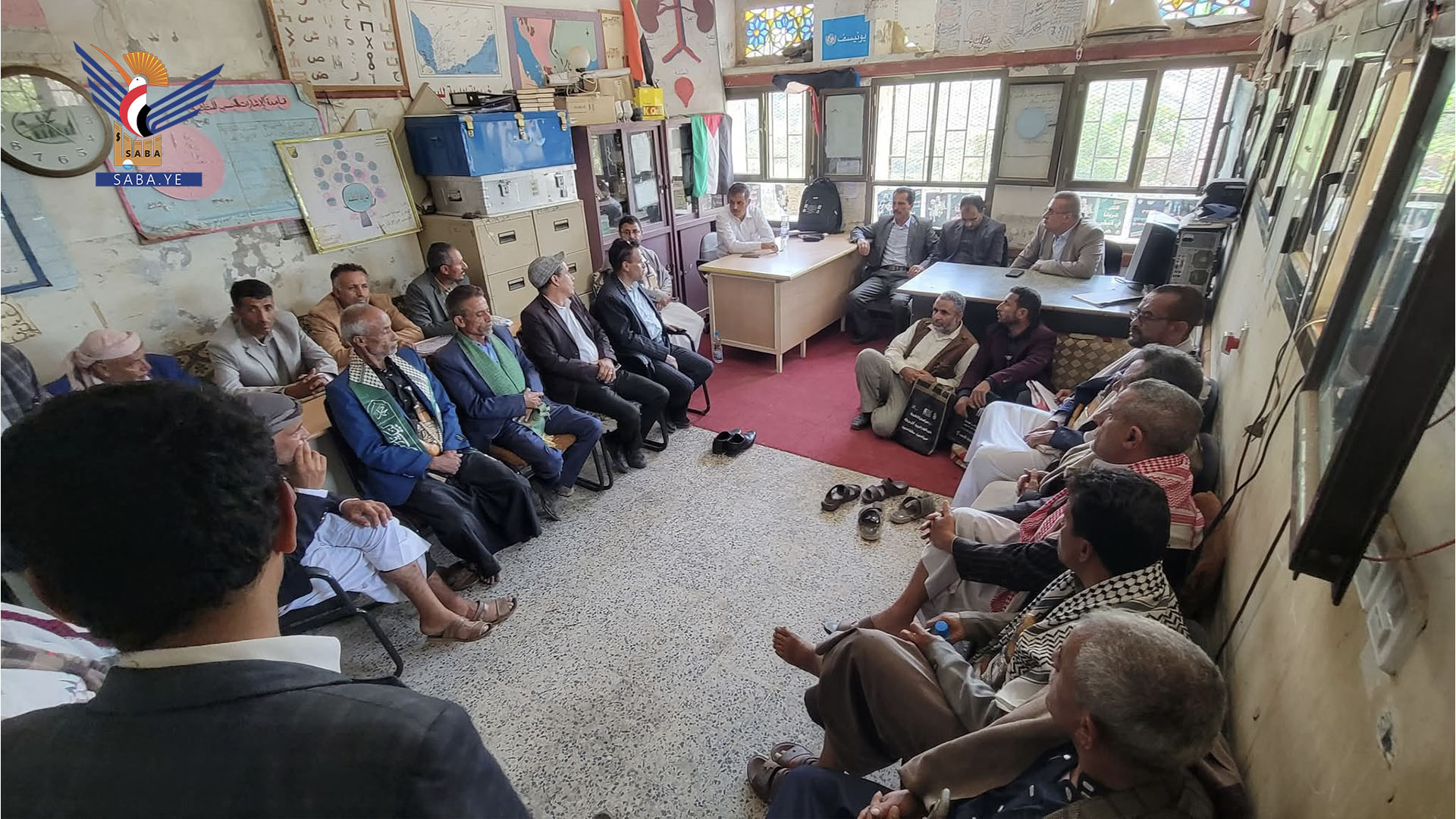 جامعة المحويت تنفذ نزولاً ميدانياً لتسهيل تسجيل المعلمين في برامج الماجستير جامعة المحويت تنفذ نزولاً ميدانياً لتسهيل تسجيل المعلمين في برامج الماجستير