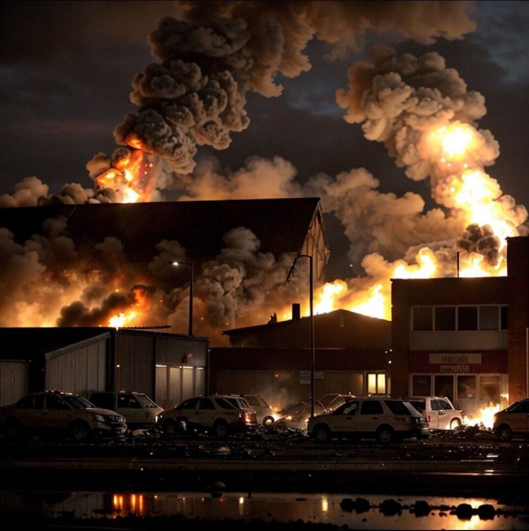 انفجار ضخم في مدينة سويندون البريطانية والشرطة تقوم بإخلاء السكان