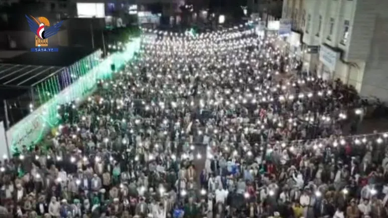 مهرجان بمديرية سنحان في محافظة صنعاء ابتهاجاً بالمولد النبوي الشريف
