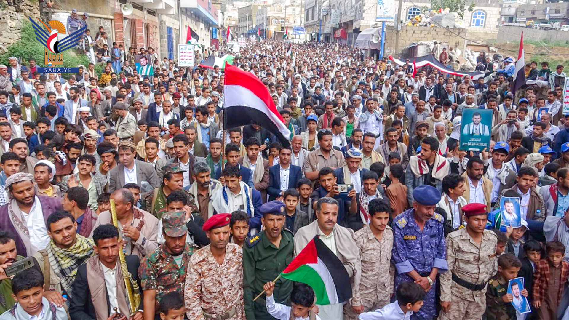 أبناء حجة يحتشدون في مسيرات "مع غزة.. ثبات الموقف واستمرارية الجهاد"