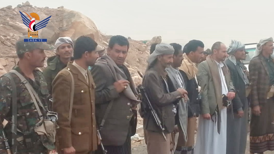 زيارة وتقديم قافلة من قبائل عنس ذمار للمرابطين في ناطع ونعمان في البيضاء