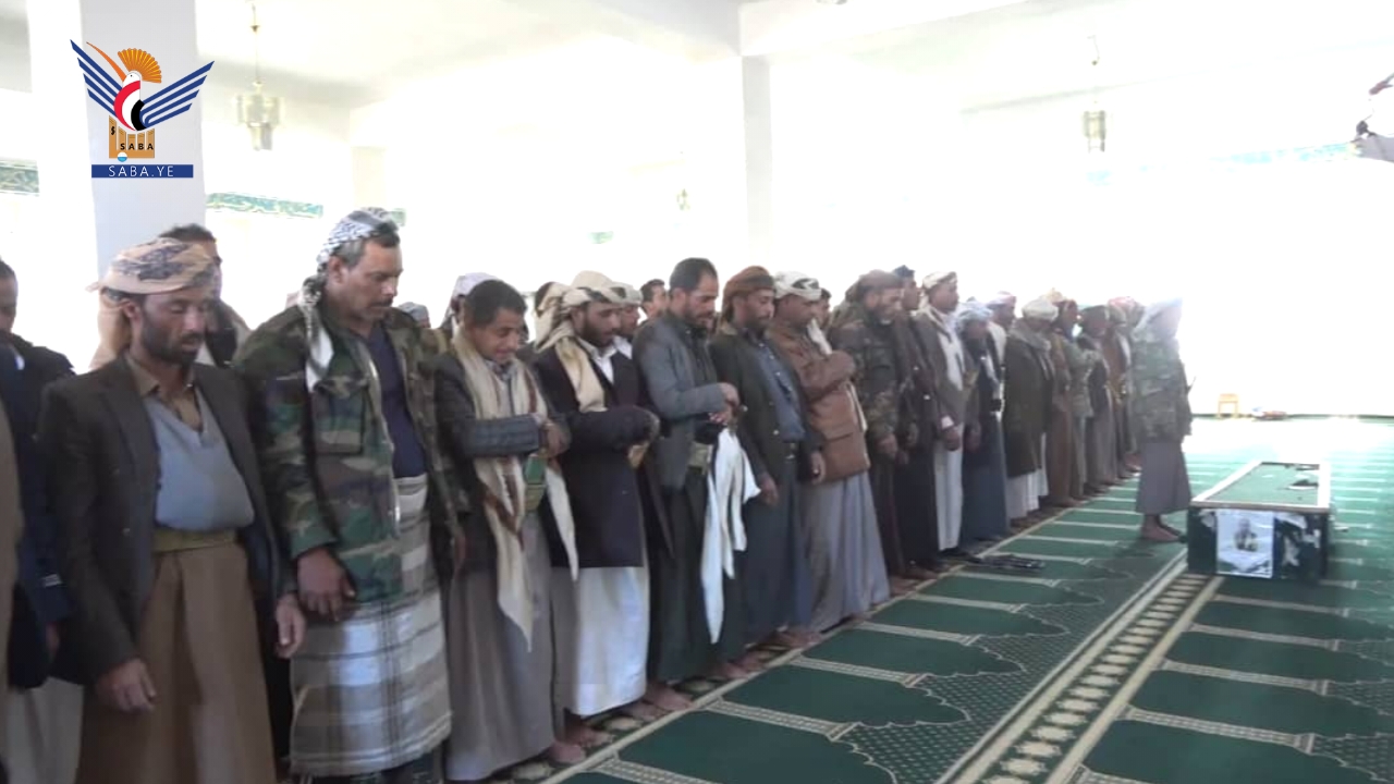 تشييع جثمان الشهيد ناجي الفقيه بمديرية الطيال محافظة صنعاء