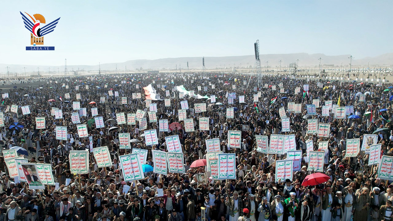 خروج واسع في 30 مسيرة بصعدة تحت شعار " ثابتون مع غزة بلا كلل ولاملل ولا تردد"