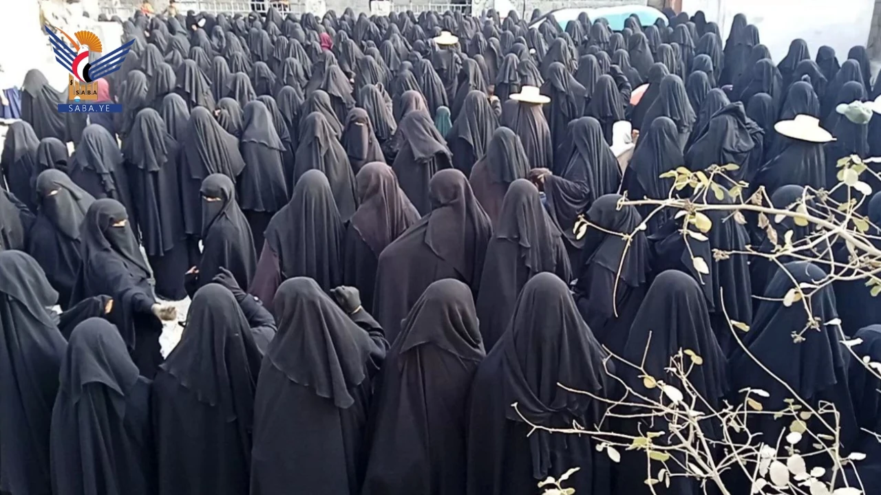 وقفات للهيئة النسائية في حجة نصرة للشعب الفلسطيني