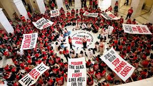 المئات يحتجون داخل الكونغرس عشية خطاب نتنياهو