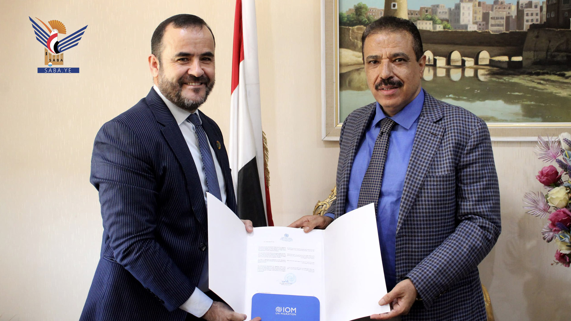 وزير الخارجية والمغتربين يتسلم أوراق اعتماد رئيس بعثة منظمة الهجرة الدولية وزير الخارجية والمغتربين يتسلم أوراق اعتماد رئيس بعثة منظمة الهجرة الدولية