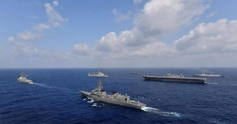 مناورات مشتركة بين أربع دول في مياه تطالب بها الصين