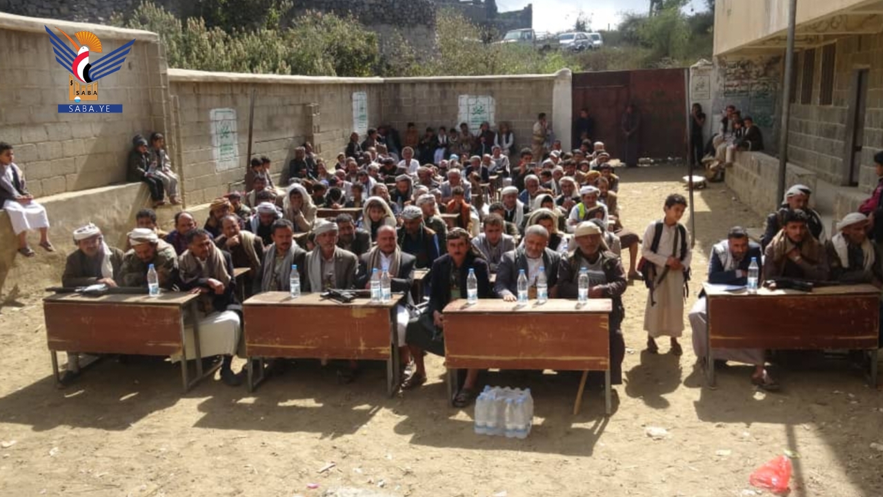 فعالية خطابية في مديرية صعفان بالذكرى السنوية لشهيد القرآن