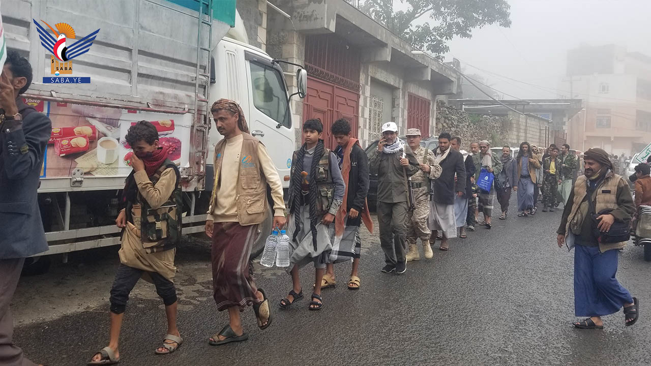 مسير في حجة لخريجي الدورات العسكرية المفتوحة ضمن حملة طوفان الأقصى