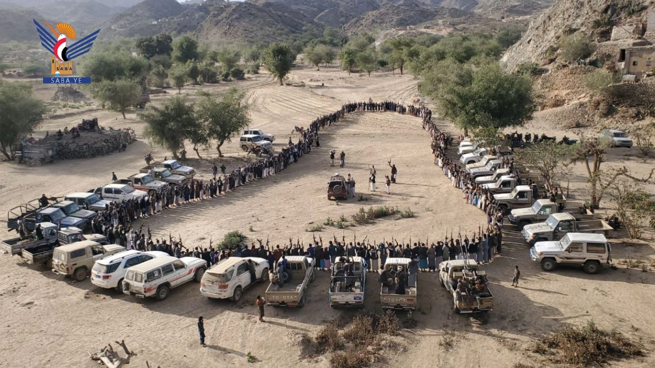 قبائل وادي غامس في الجميمة بحجة تؤكد الجهوزية لمواجهة العدو