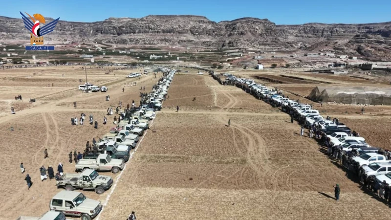 نكف قبلي حاشد لقبائل الطويلة بالمحويت استعداد للجهوزية ونصرة للقرآن الكريم