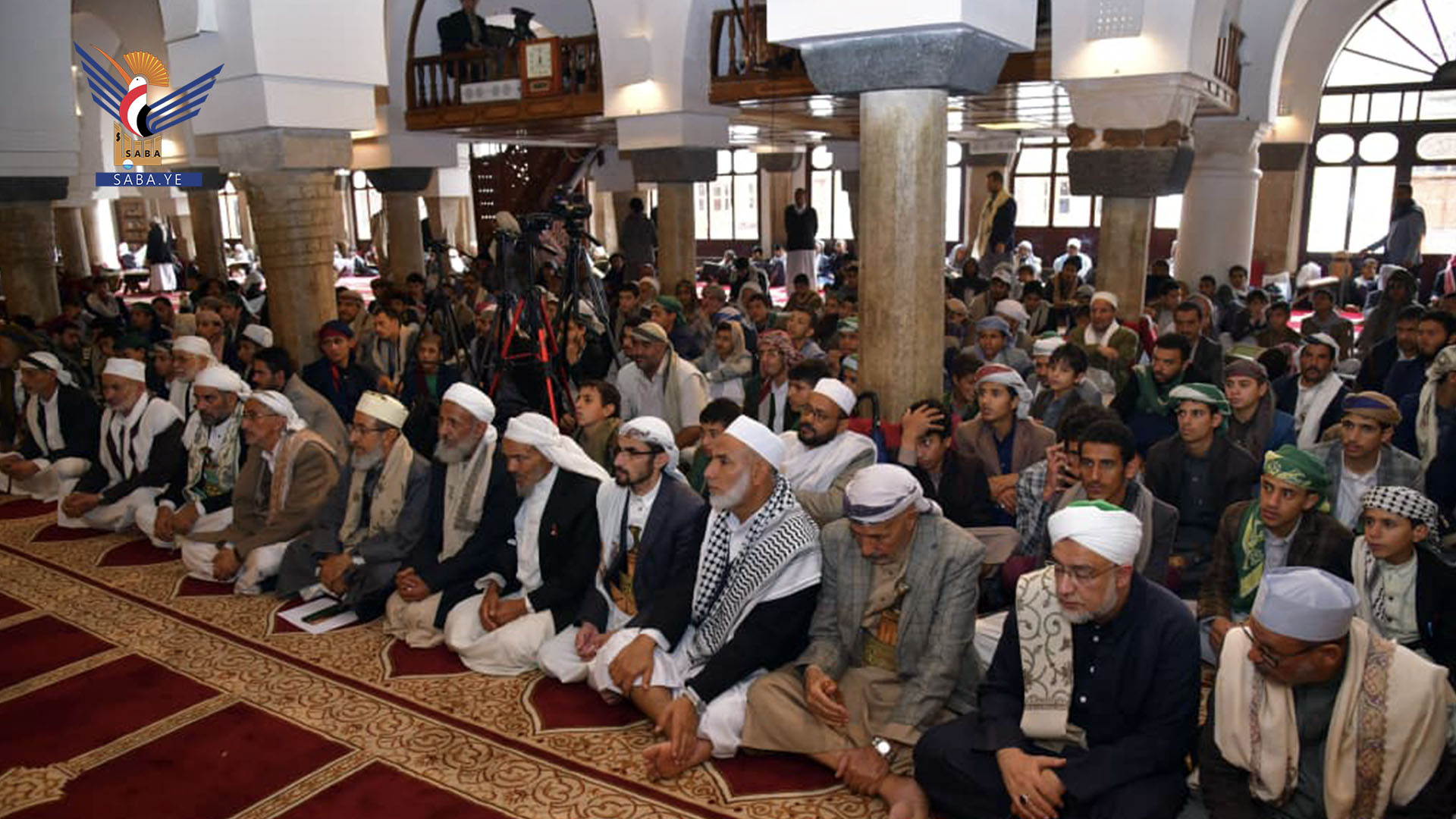 رابطة علماء اليمن تنظم فعالية بعنوان "نداء إلى علماء الأمة للقيام بواجبهم في معركة طوفان الأقصى والفتح الموعود"