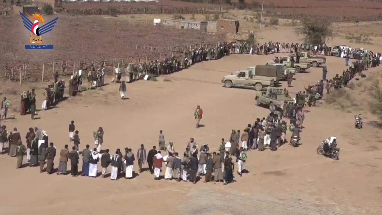 وقفة للمجلس المحلي والتعبئة في جحانة تنديدًا بالإساءة للقرآن الكريم