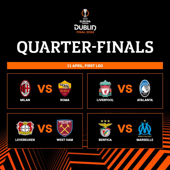 مباريات دور ربع نهائي الدوري الأوروبي