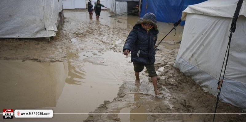 أبو حسنة: خيام غزة بالية ولا تقي من الرياح والأمطار و"إسرائيل" تعرقل إدخال المساعدات