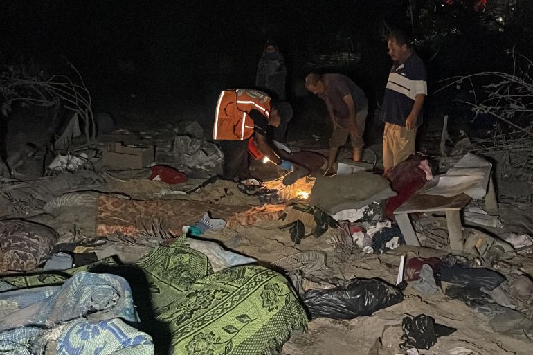 شهيدان بقصف العدو الصهيوني مواصي خان يونس