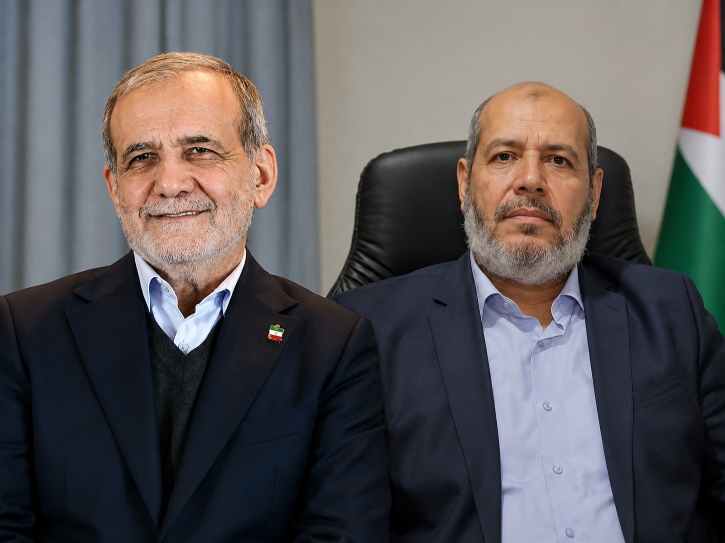 الرئيس الإيراني ورئيس "حماس" يبحثان آخر تطورات القضية الفلسطينية