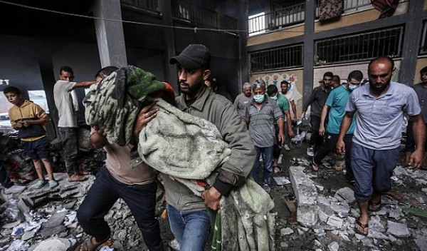 استشهاد اربعة فلسطينيين في قصف العدو الصهيوني شرق خان يونس 