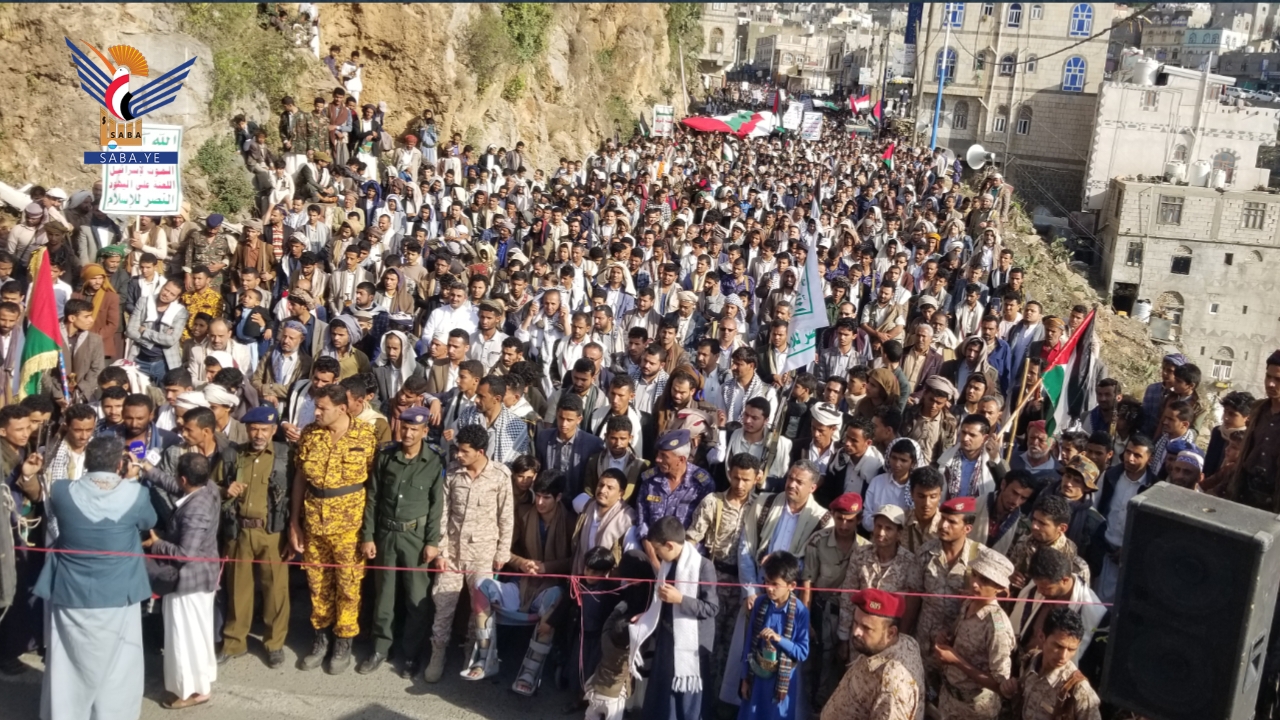 مسيرات جماهيرية بحجة تحت شعار "عملياتنا مستمرة .. أوقفو عدوانكم"