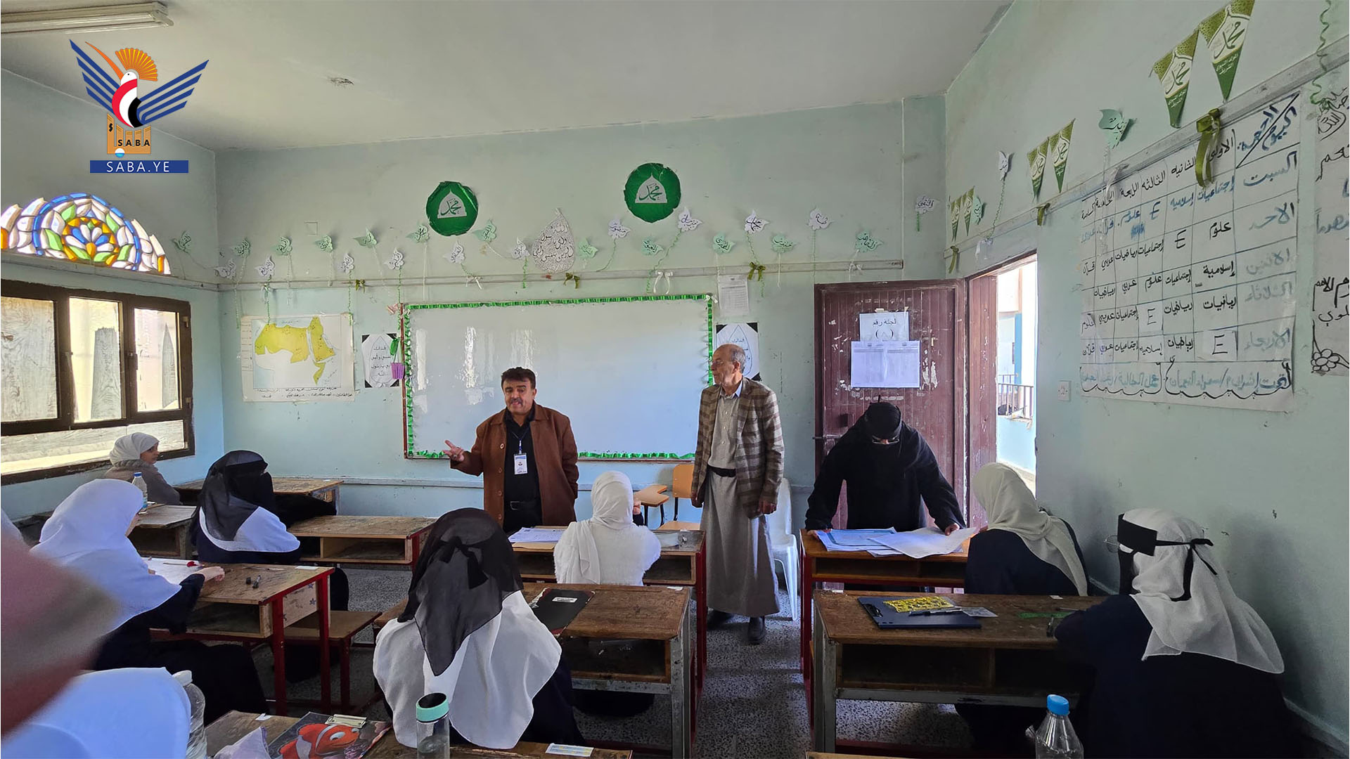 تفقد الدورات الصيفية والاختبارات بمديرية شعوب في أمانة العاصمة