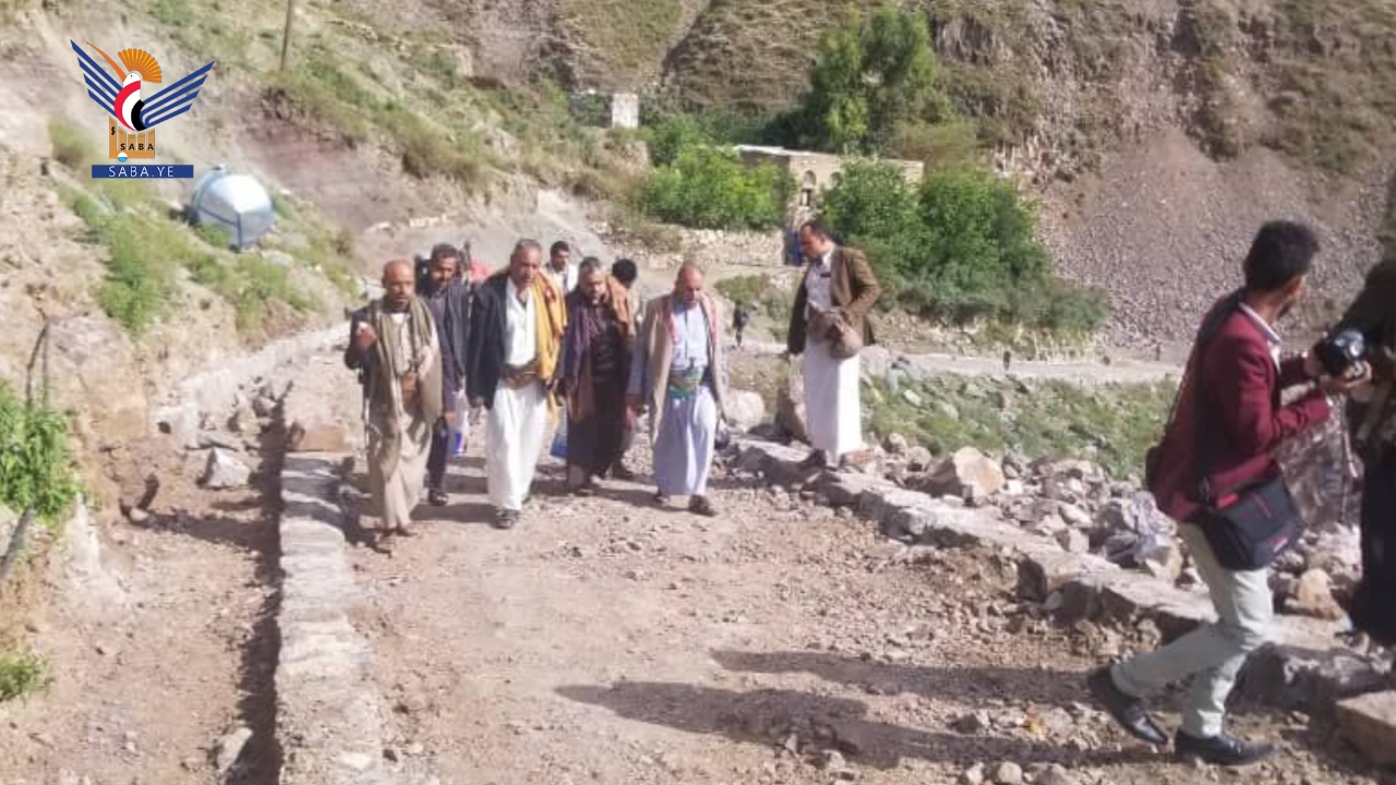 تفقد تنفيذ مبادرات مجتمعية لمشاريع خدمية بمديرية السدة بإب