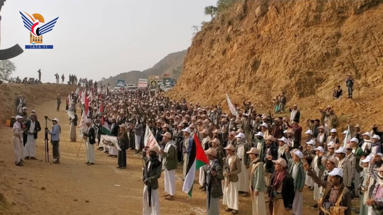 عرض شعبي لقوات التعبئة في كحلان الشرف بحجة