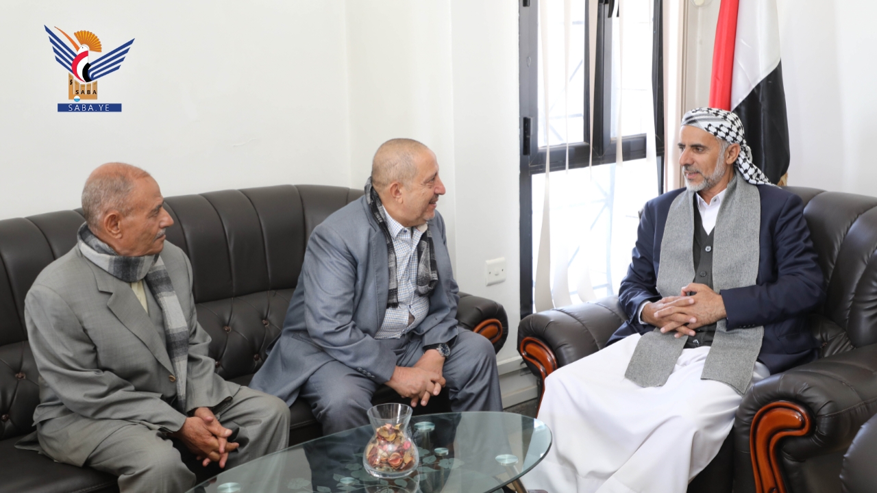 العلامة مفتاح يطلًع خلال لقائه المهندس العرشي على أوضاع هيئة الرقابة على المناقصات 