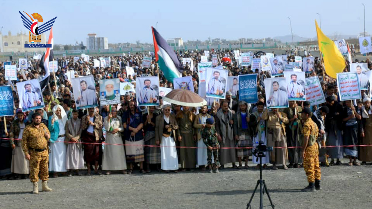 أبناء محافظة تعز يحتشدون في 33 ساحة لإحياء يوم القدس العالمي
