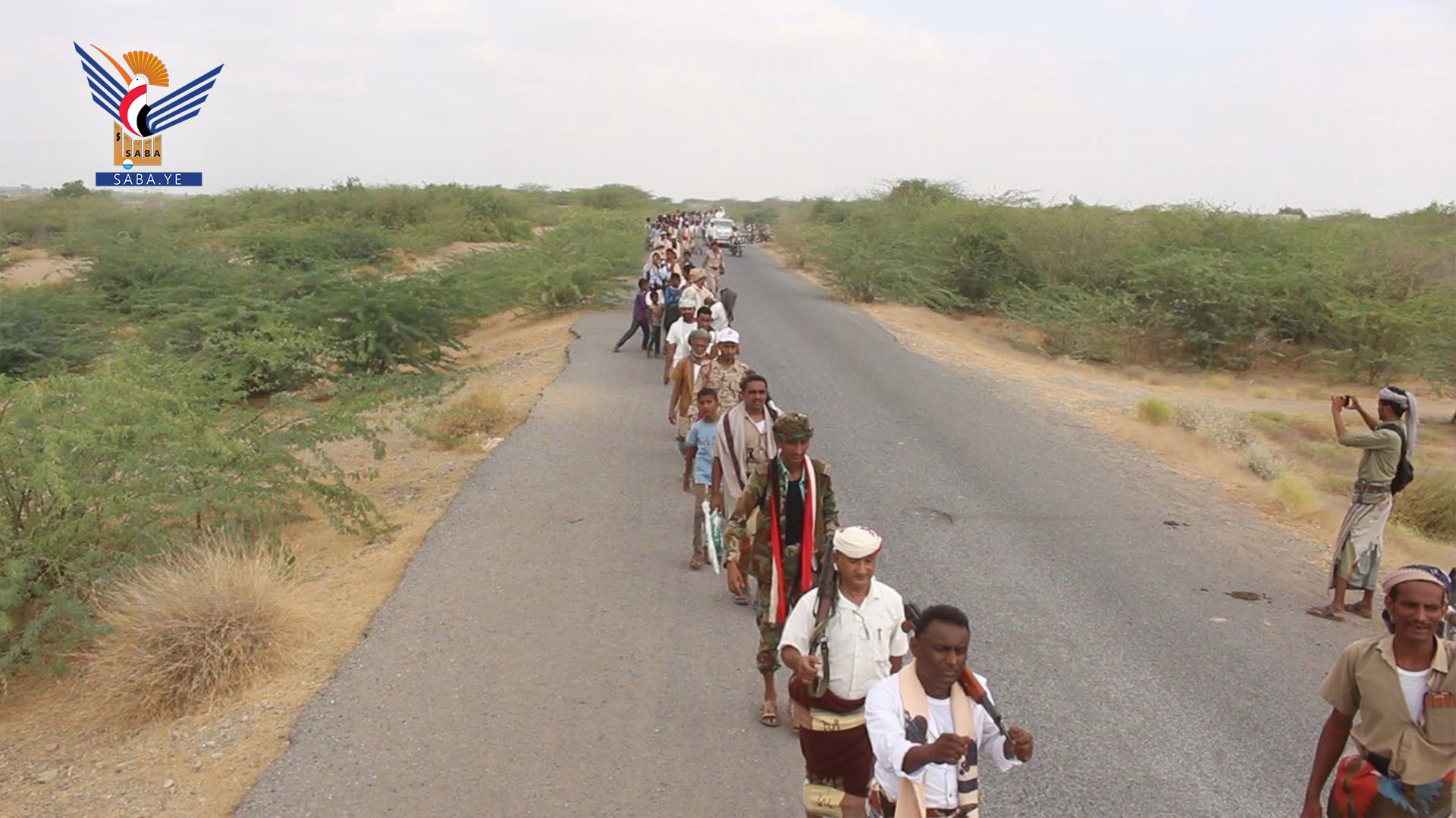 وقفة ومسير في الدريهمي بالحديدة تنديداً بجرائم العدو الصهيوني