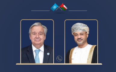وزير الخارجية العُماني يبحث مع غوتيريش الجهود الدولية لاحتواء التصعيد في المنطقة