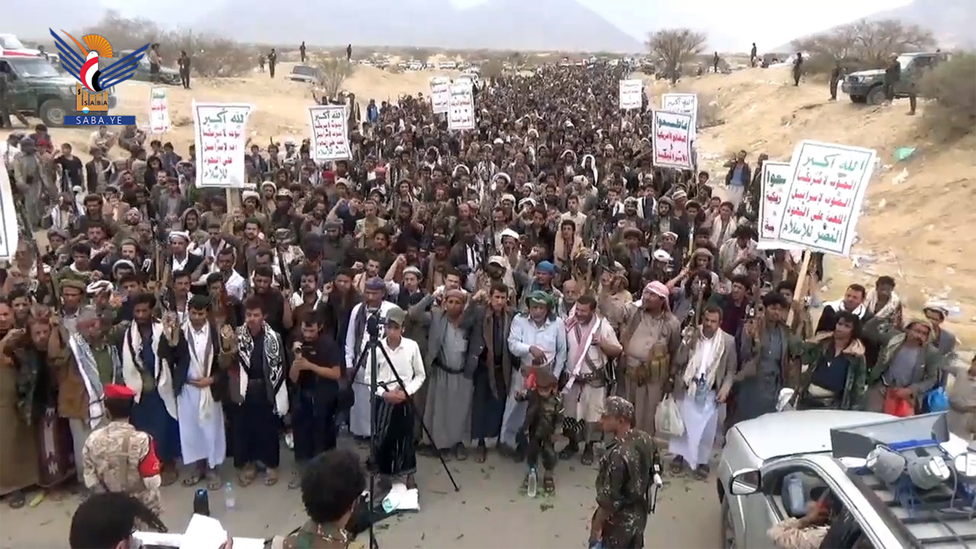  تسع مسيرات حاشدة بمأرب وفاء للشعب الفلسطيني الصامد ودعما لمقاومته الباسلة